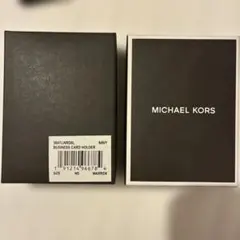 【新品・箱付】マイケルコース 名刺入れ WARREN ビジネスカードホルダー 紺