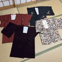 着物　羽織セット（赤・黒・花柄など）