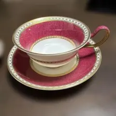 希少 ウェッジウッド ユーランダー パウダー ピンク ティーカップ