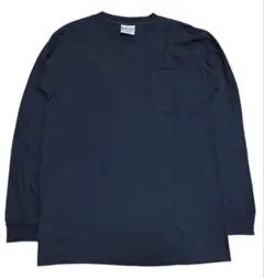 90s USA製 BAYSIDE ブラック 無地 ロングスリーブ tシャツ