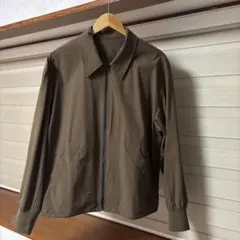 【未使用】ファミマジップアップジャケット　ブラウンLサイズ