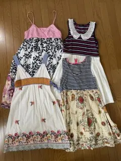 ROSE BUD他キャミワンピ4点セット　フリーサイズ(デニム無し)のサムネイル