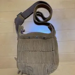 MINNETONKA ミネトンカ　ショルダーバッグ フリンジ モカシン レザー