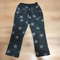 110サイズ☆星柄 裏起毛 長ズボン