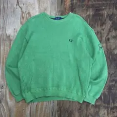 80s Fred Perry コットンニット グリーン 日本製 VINTAGE
