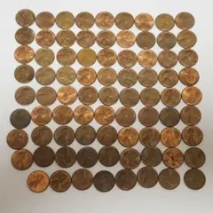 アメリカ1セント リバティコイン 80枚まとめ売り リンカーンペニー