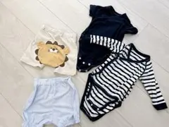 ユニクロ 西松屋　ボディスーツ&パンツ　各2枚セット