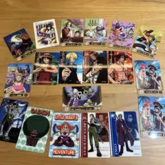 ワンピースカード　海賊王グミ　3D ルフィ　サンジ　シャンクス　エース