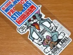 トムとジェリーTom Jerry スモール白 ステッカーB-SIDE LABEL