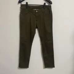 カーキ スキニーパンツ ストレッチ W76 メンズ スリム テーパード
