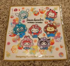 サンリオキャラクター 　ミャクミャク　コラボ　ハンカチ 20cm