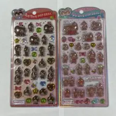 Monchhichi うるちゅるPOPシール 2種セット