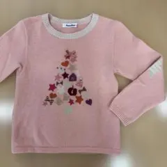 familiar クリスマスツリー柄 セーター 120