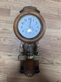 稼動】 スモールワールド クォーツ 音楽隊 掛け時計 からくり 4MH638