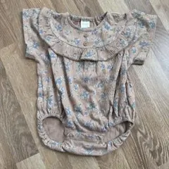 テータテート バースデイ　ロンパース　花柄　70