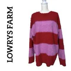 LOWRYS FARM ローリーズファーム ニットボーダー トップスプルオーバー