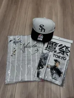 ホークス東京限定　鷹祭柳田グラフィックユニフォーム+東京限定タオル+キャップ ホークス東京限定 鷹祭柳田グラフィックユニフォーム+東京限定タオル+