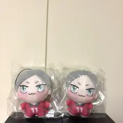 ハイキュー　ちょぴぬいぷち　灰羽リエーフ　ぬいぐるみ　マスコット　2個セット