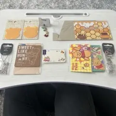 ディズニー　くまのプーさん　キーホルダー＆メモ用紙＆コースター
