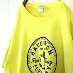 ジャージーズ HAUGHTON エレメンタリー Tシャツ L イエロー黄色 古着