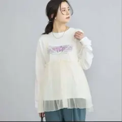 coen チュールキャミセットロックTシャツ