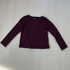 UNIQLO ボーダー 長袖カットソー 150