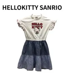 HELLO KITTY フリル袖ミニワンピース ガーリー かわいい 切替