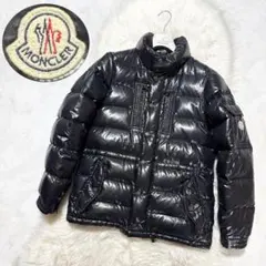 モンクレール ROD 袖ワッペン ダウン ジャケット 黒 0 MONCLER