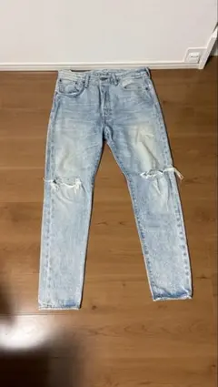 33㌅【Levi's 501】クラッシュ加工 スキニー テーパード ジーンズのサムネイル