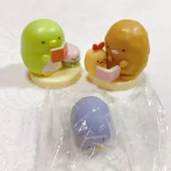 すみっコぐらしフィギュアミニ消しゴムセット　とんかつ　ペンギン