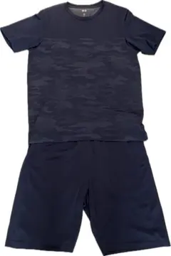 【UNIQLO】メンズトレーニングウェア ２枚セットTシャツ　ショートパンツL