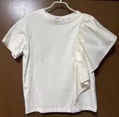 AZUL BY MOUSSY フリルスリーブ Tシャツ アイボリーSのサムネイル