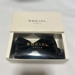 新品SOCIAL GRACEソシアル　蝶ネクタイ　シルク100% 黒のサムネイル
