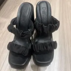 Darich サテンプラットフォームサンダル BLK 23.5cm Mサイズのサムネイル