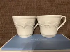 WEDGWOOD フェスティビティ マグカップ アイボリー 2個セット