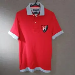 TOMMY HILFIGER レッド ポロシャツ S