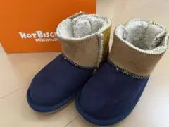 ミキハウス　ホットビスケッツ　ムートンブーツ　14センチ