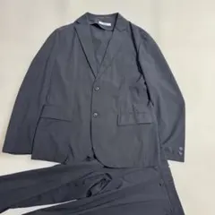 ジャーナルスタンダード　シアサッカー　トラベルスーツ2B黒メンズLウォッシャブル