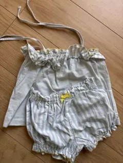 ジェラートピケ　ストライプ　セットアップ　ベビー