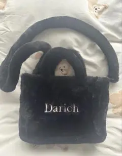 Darich ファー ショルダーバッグ 黒