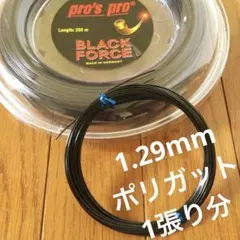 pro's pro BLACK FORCE(黒)1.29mm 12m ガット