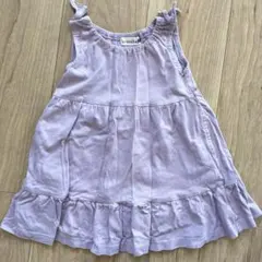 branshes 薄紫 フリル付きワンピース 95cm以下