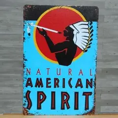 AMERICAN SPIRIT レトロ風 ブリキ看板 OK2345
