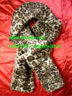 ■COMME des GARCONS フェイクファー ヒョウ柄マフラー■のサムネイル