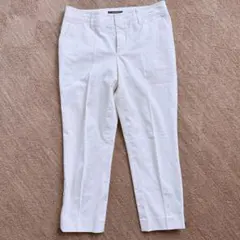 BURBERRY ホワイト チノパン　カジュアルパンツ　クロップド丈　36