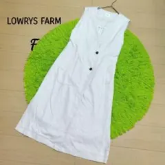 ローリーズファーム ノースリーブロングワンピース ベージュ F ロングワンピ