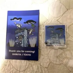 2点セット♡ 渋谷限定　仕事猫 アクリルスタンド＆渋谷限定非売品ポストカード