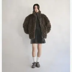 新品未使用】NO COLLAR VOLUME ECO FUR COAT - メルカリ