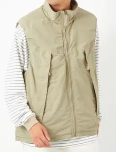 Morley ナイロンコットン×フリース ベスト