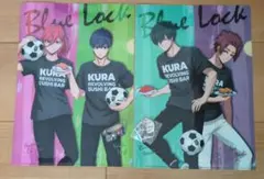 くら寿司 ブルーロック クリアファイル2、マスキングテープ、ラバーキーホルダー